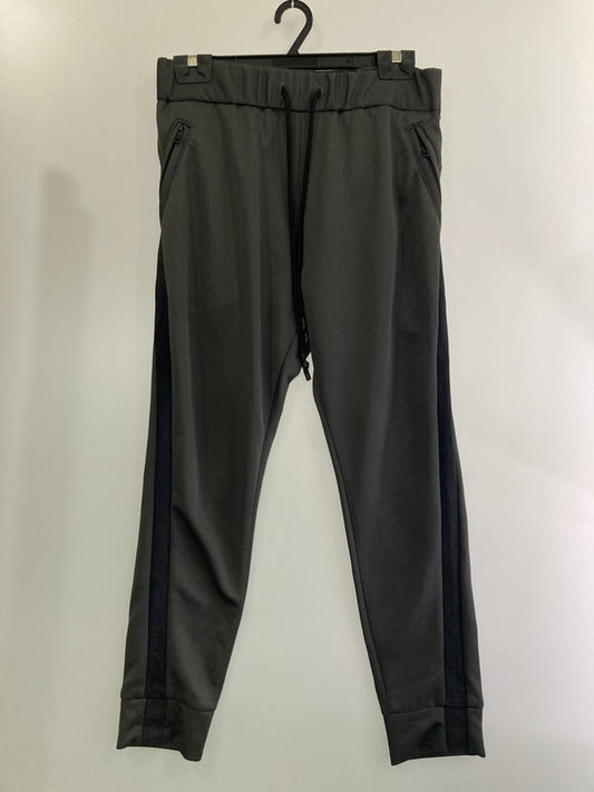 【中古品】【メンズ】 ripvanwinkle リップヴァンウィンクル RIPVANWINKLE RW-228 20SS LEATHER LINE JERSEY PANTS ジャージ パンツ 151-241004-cn-10-min サイズ：5 カラー：グレー系 万代Net店