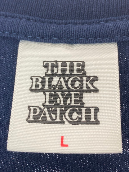 【中古品】【メンズ】  THE BLACK EYE PATCH ブラックアイパッチ HANDLE WITH CARE TEE NAVY  ハンドル ウィズ ケア Tシャツ トップス  142-240821-jt-07-min サイズ：L カラー：ネイビー 万代Net店