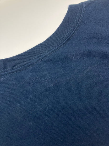 【中古品】【メンズ】 THE BLACK EYE PATCH ブラックアイパッチ HANDLE WITH CARE TEE NAVY ハンドル ウィズ ケア Tシャツ トップス 142-240821-jt-07-min サイズ：L カラー：ネイビー 万代Net店