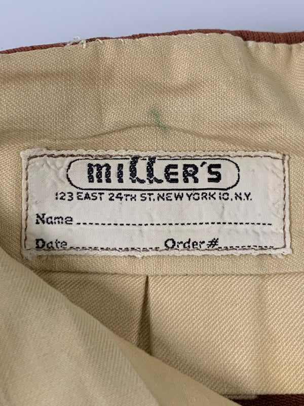 【現状渡し品】【メンズ】 MILLER'S HORSE ミラーズホース RIDING PANT ライディングパンツ 乗馬パンツ 157-260615-kt-20-min サイズ：サイズ不明 カラー：ブラウン 万代Net店