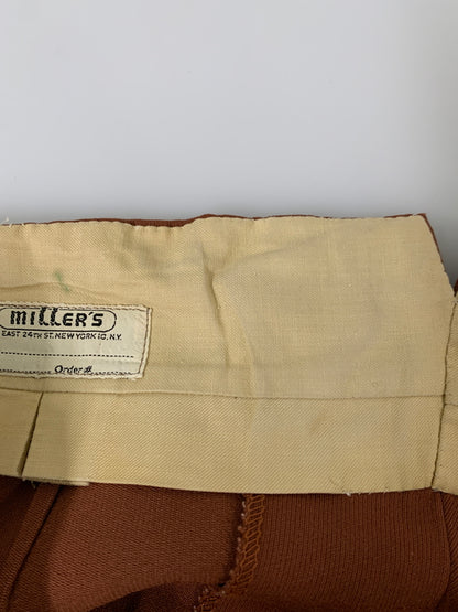 【現状渡し品】【メンズ】 MILLER'S HORSE ミラーズホース RIDING PANT ライディングパンツ 乗馬パンツ 157-260615-kt-20-min サイズ：サイズ不明 カラー：ブラウン 万代Net店