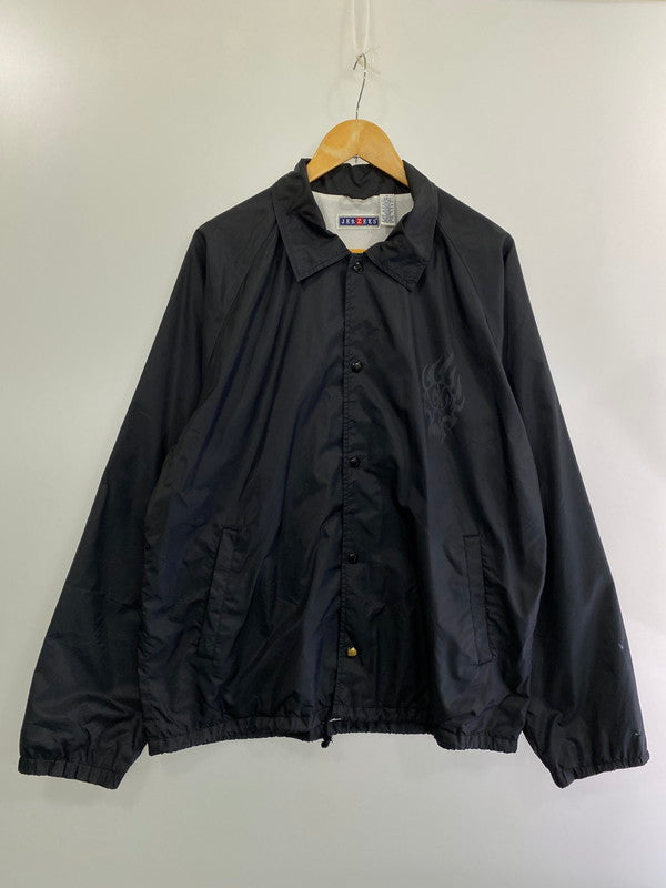 【中古品】【メンズ】  JERZEES ジャージーズ 00S GUF STUF COACHES JACKET 00年代 コーチジャケット アウター 長袖 146-240825-ma-15-min サイズ：M カラー：ブラック 万代Net店