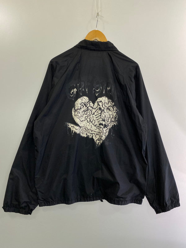 【中古品】【メンズ】  JERZEES ジャージーズ 00S GUF STUF COACHES JACKET 00年代 コーチジャケット アウター 長袖 146-240825-ma-15-min サイズ：M カラー：ブラック 万代Net店