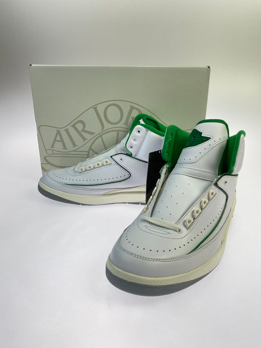 【未使用品】【メンズ】 NIKE ナイキ AIR JORDAN 2 RETRO DR8884-103 エアジョーダン 2 レトロ スニーカー 靴 160-251213-kk-04-min カラー：WHITE/LUCKY GREEN-SAIL-LT STEEL GREY 万代Net店