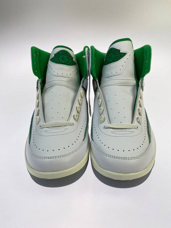 【未使用品】【メンズ】 NIKE ナイキ AIR JORDAN 2 RETRO DR8884-103 エアジョーダン 2 レトロ スニーカー 靴 160-251213-kk-04-min カラー：WHITE/LUCKY GREEN-SAIL-LT STEEL GREY 万代Net店