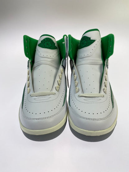 【未使用品】【メンズ】 NIKE ナイキ AIR JORDAN 2 RETRO DR8884-103 エアジョーダン 2 レトロ スニーカー 靴 160-251213-kk-04-min カラー：WHITE/LUCKY GREEN-SAIL-LT STEEL GREY 万代Net店