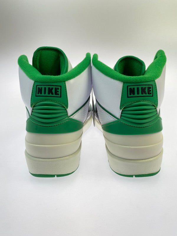 【未使用品】【メンズ】 NIKE ナイキ AIR JORDAN 2 RETRO DR8884-103 エアジョーダン 2 レトロ スニーカー 靴 160-251213-kk-04-min カラー：WHITE/LUCKY GREEN-SAIL-LT STEEL GREY 万代Net店