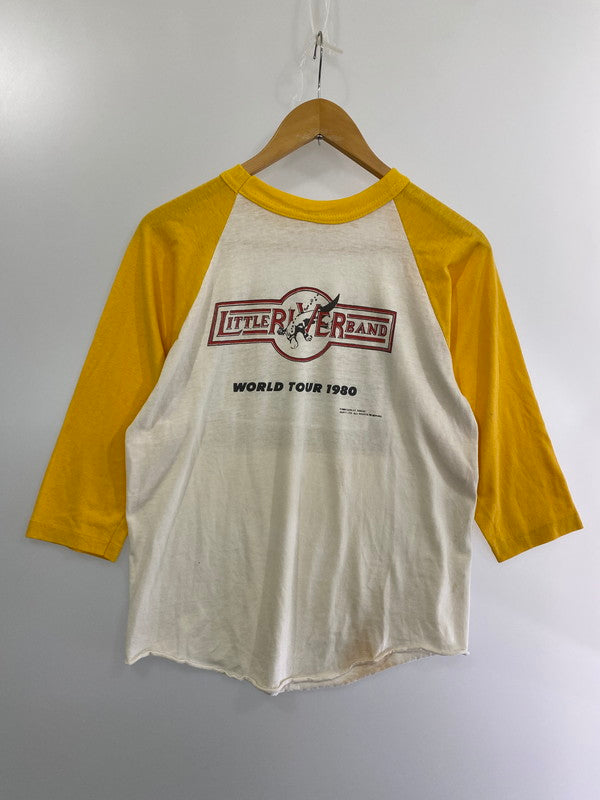 【中古品】【メンズ】 LITTLE RIVER BAND リトルリバーバンド 1980 BACK STAGE PASS TEE 1980年バックステージ パスTシャツ トップス 長袖 146-240825-ma-10-min サイズ：M カラー：イエロー/ホワイト 万代Net店