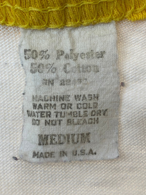 【中古品】【メンズ】 LITTLE RIVER BAND リトルリバーバンド 1980 BACK STAGE PASS TEE 1980年バックステージ パスTシャツ トップス 長袖 146-240825-ma-10-min サイズ：M カラー：イエロー/ホワイト 万代Net店