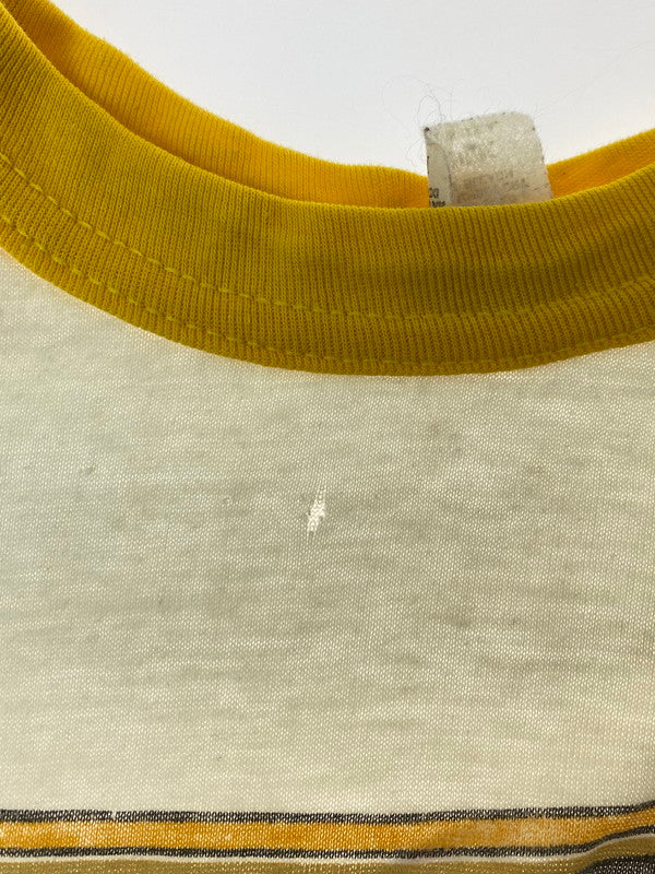 【中古品】【メンズ】 LITTLE RIVER BAND リトルリバーバンド 1980 BACK STAGE PASS TEE 1980年バックステージ パスTシャツ トップス 長袖 146-240825-ma-10-min サイズ：M カラー：イエロー/ホワイト 万代Net店