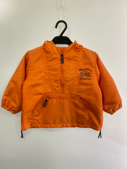 【中古品】【レディース】 HARLEY DAVIDSON ハーレーダビッドソン NYLON ANORAK PARKA ナイロンアノラックパーカー 173-240831-ks-19-min サイズ：100 カラー：オレンジ 万代Net店