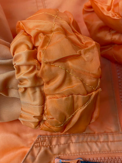 【中古品】【レディース】 HARLEY DAVIDSON ハーレーダビッドソン NYLON ANORAK PARKA ナイロンアノラックパーカー 173-240831-ks-19-min サイズ：100 カラー：オレンジ 万代Net店