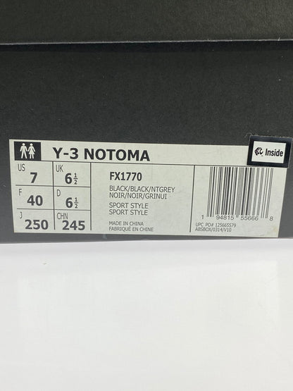 【中古品】【メンズ】 Y-3 ワイスリー FX1770 NOTOMA BLACK  スニーカー 靴 シューズ ハイカット 162-240826-AS-6-min サイズ：25.0 カラー：ブラック 万代Net店