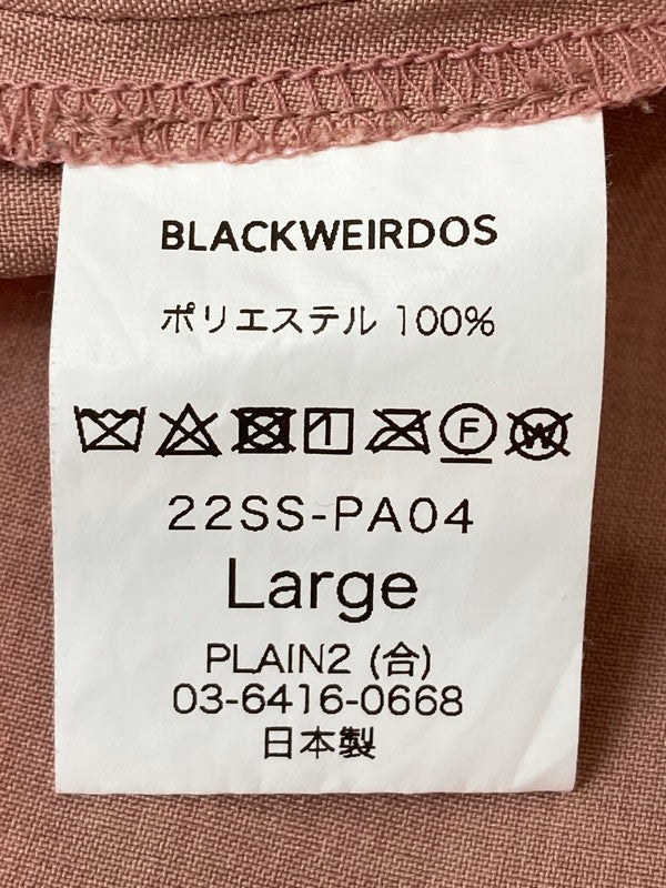 【中古品】【メンズ】  BLACKWEIRDOS 22SS-PA04 22SS CUTOFF CHINO PANTS 153-240828-mo-19-min サイズ：L カラー：ピンク 万代Net店