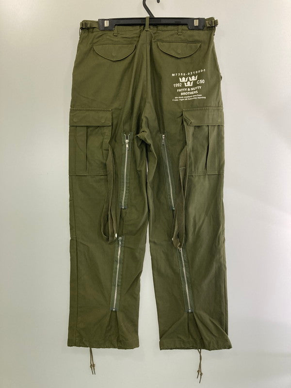 【中古品】【メンズ】  FATTY&NUTTY BROTHERS BONDAGE PANTS(REBUILD BY YMCL KY) 151-240828-mo-17-min サイズ：M－L カラー：カーキ 万代Net店