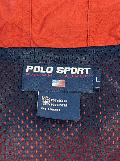 【中古品】【メンズ】 POLO SPORTS ポロスポーツ ZIP UP HOODED JACKET ジップアップ フーデッド ジャケット アウター 146-240827-yn-08-min サイズ：L カラー：レッド系 万代Net店