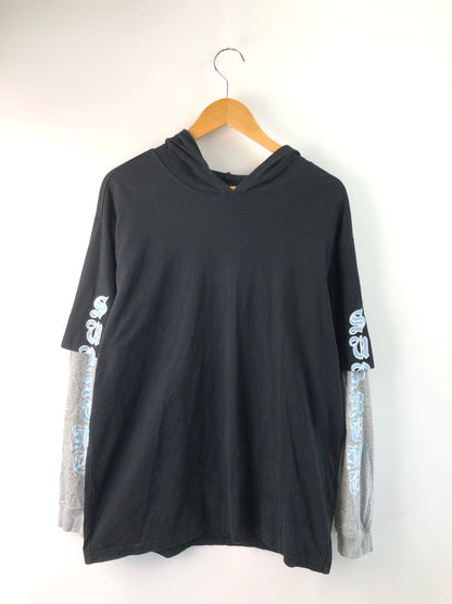 【中古品】【メンズ】 Supreme シュプリーム 22AW LAYERED HOODED L/S TOP BLACK レイヤード フーデッド ロングスリーブ トップ 149-251210-rt-03-tag サイズ：L カラー：ブラック 万代Net店