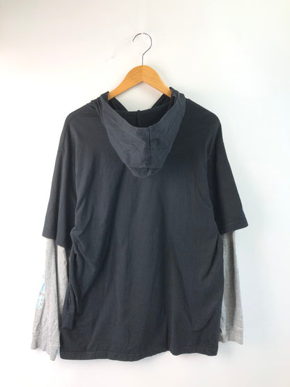 【中古品】【メンズ】 Supreme シュプリーム 22AW LAYERED HOODED L/S TOP BLACK レイヤード フーデッド ロングスリーブ トップ 149-251210-rt-03-tag サイズ：L カラー：ブラック 万代Net店