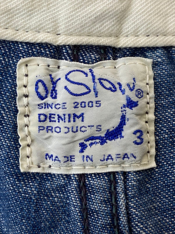 【中古品】【メンズ】 orSlow オアスロウ DENIM CARGO SHORTS デニムカーゴショーツ ズボン ボトムス 151-240829-ma-03-min サイズ：3 カラー：インディゴ 万代Net店