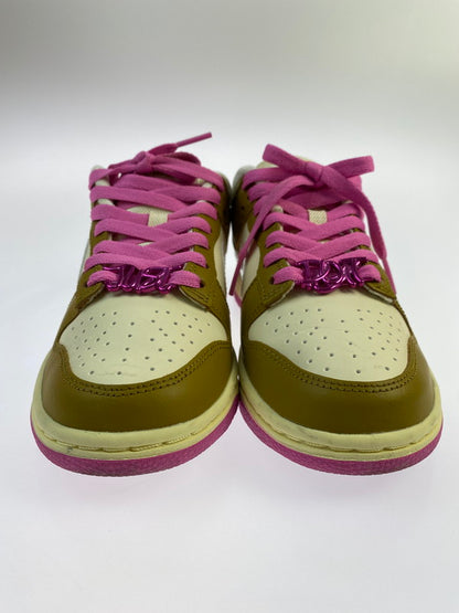 【中古品】【レディース】 NIKE ナイキ FD8683-700 WMNS DUNK LOW ”JUST DO IT” 靴 シューズ 166-240828-AS-22-min サイズ：22.5cm カラー：ベージュ/ブラウン/ピンク 万代Net店
