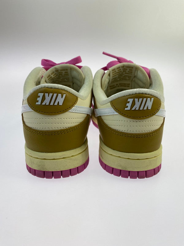 【中古品】【レディース】 NIKE ナイキ FD8683-700 WMNS DUNK LOW ”JUST DO IT” 靴 シューズ 166-240828-AS-22-min サイズ：22.5cm カラー：ベージュ/ブラウン/ピンク 万代Net店