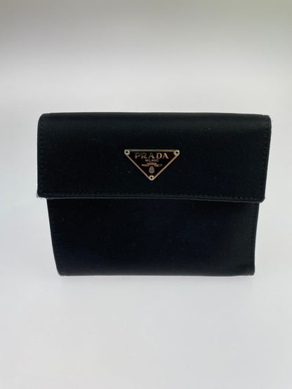 【中古品】【メンズ/レディース】 PRADA プラダ WALLET M170 テスートナイロン 二つ折財布 181-240906-yn-15-min カラー：ブラック 万代Net店