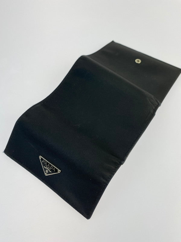 【中古品】【メンズ/レディース】 PRADA プラダ WALLET M170 テスートナイロン 二つ折財布 181-240906-yn-15-min カラー：ブラック 万代Net店