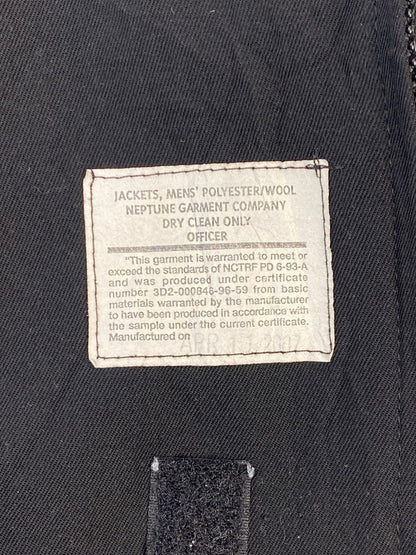 【中古品】【メンズ】 U.S.NAVY-NEPTUNE GARMENT COMPANY- ユーエスネイビー 3D2-000846-96-59 00S OFFICER JACKET オフィサージャケット 146-260110-zi-04-min サイズ：42-R カラー：ブラック 万代Net店