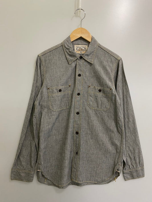 【中古品】【メンズ】  FREEWHEELERS フリーホイーラーズ NEAL CASSADY RAIL ROAD WORK SHIRT ニール・キャサディ レイルロード ワークシャツ トップス 長袖 145-240829-ma-15-min サイズ：15 カラー：グレー 万代Net店