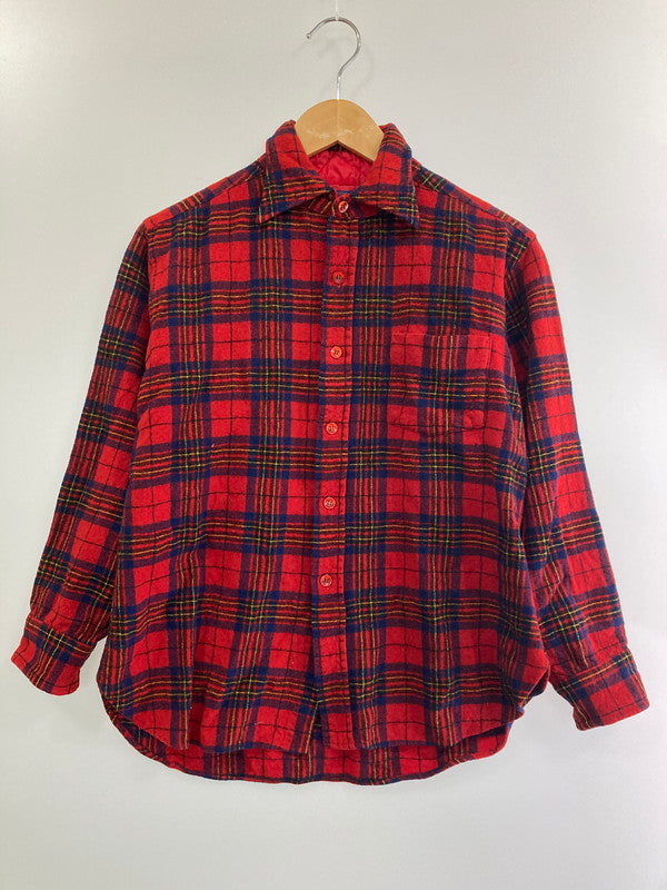 【中古品】【メンズ】 PENDLETON ペンドルトン 70’S WOOL CHECK SHIRT 70年代 ウール チェックシャツ トップス 長袖 144-240829-ma-08-min サイズ：L カラー：マルチ 万代Net店