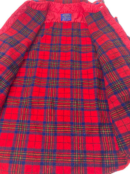 【中古品】【メンズ】 PENDLETON ペンドルトン 70’S WOOL CHECK SHIRT 70年代 ウール チェックシャツ トップス 長袖 144-240829-ma-08-min サイズ：L カラー：マルチ 万代Net店