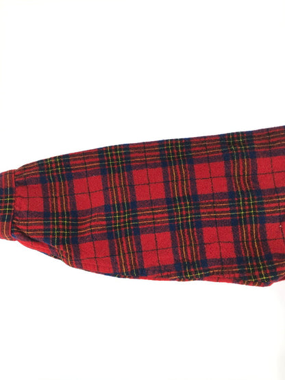 【現状渡し品】【メンズ】 PENDLETON ペンドルトン USA製 70's WOOL CHECK SHIRT 70年代 ウール チェックシャツ 長袖シャツ ヴィンテージ 144-251214-rt-01-tag サイズ：L カラー：レッド 万代Net店