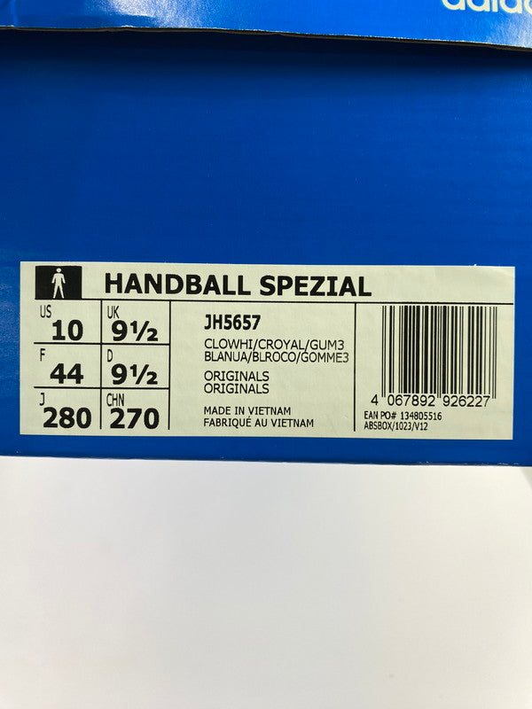 【中古品】【メンズ】 adidas アディダス HANDBALL SPEZIAL ”WHITE ROYAL GUM” 靴 シューズ スニーカー 161-240828-AS-23-min サイズ：28.0cm カラー：ホワイト/ブルー 万代Net店