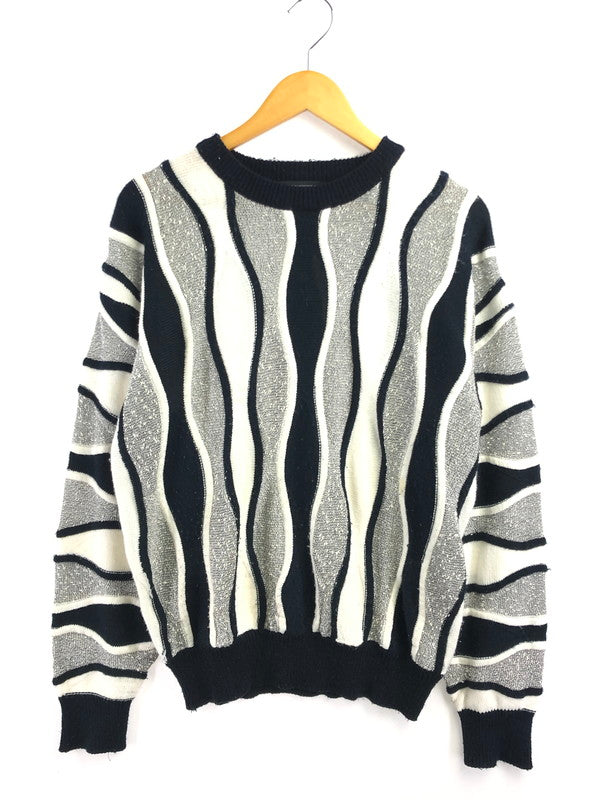 【現状渡し品】【メンズ】 ALAN STUART アラン・スチュアート 3D KNIT スリーディー ニット トップス 146-260913-rt-14-tagh サイズ：不明 下記参照 カラー：ブラック/ホワイト 万代Net店