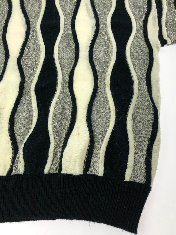 【現状渡し品】【メンズ】 ALAN STUART アラン・スチュアート 3D KNIT スリーディー ニット トップス 146-260913-rt-14-tagh サイズ：不明 下記参照 カラー：ブラック/ホワイト 万代Net店