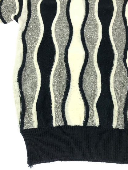 【現状渡し品】【メンズ】 ALAN STUART アラン・スチュアート 3D KNIT スリーディー ニット トップス 146-260913-rt-14-tagh サイズ：不明 下記参照 カラー：ブラック/ホワイト 万代Net店