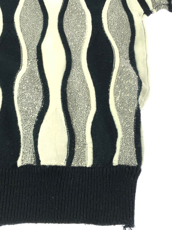 【現状渡し品】【メンズ】 ALAN STUART アラン・スチュアート 3D KNIT スリーディー ニット トップス 146-260913-rt-14-tagh サイズ：不明 下記参照 カラー：ブラック/ホワイト 万代Net店