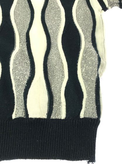 【現状渡し品】【メンズ】 ALAN STUART アラン・スチュアート 3D KNIT スリーディー ニット トップス 146-260913-rt-14-tagh サイズ：不明 下記参照 カラー：ブラック/ホワイト 万代Net店
