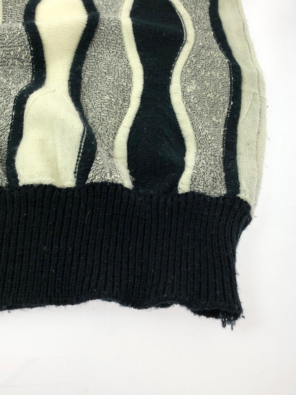 【現状渡し品】【メンズ】 ALAN STUART アラン・スチュアート 3D KNIT スリーディー ニット トップス 146-260913-rt-14-tagh サイズ：不明 下記参照 カラー：ブラック/ホワイト 万代Net店