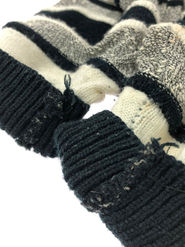 【現状渡し品】【メンズ】 ALAN STUART アラン・スチュアート 3D KNIT スリーディー ニット トップス 146-260913-rt-14-tagh サイズ：不明 下記参照 カラー：ブラック/ホワイト 万代Net店