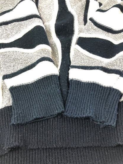【現状渡し品】【メンズ】 ALAN STUART アラン・スチュアート 3D KNIT スリーディー ニット トップス 146-260913-rt-14-tagh サイズ：不明 下記参照 カラー：ブラック/ホワイト 万代Net店