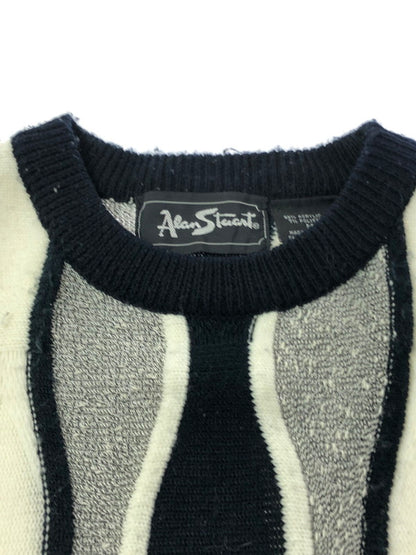 【現状渡し品】【メンズ】 ALAN STUART アラン・スチュアート 3D KNIT スリーディー ニット トップス 146-260913-rt-14-tagh サイズ：不明 下記参照 カラー：ブラック/ホワイト 万代Net店