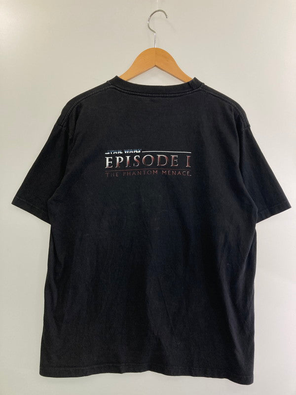 【中古品】【メンズ】 STAR WARS スターウォーズ 1999 EPISODE 1 90'S BOOTLEG TEE 1999年 エピソード1 90年代 ブートレッグTシャツ トップス 半袖 146-240829-ma-14-min サイズ：サイズ不明 カラー：黒 万代Net店