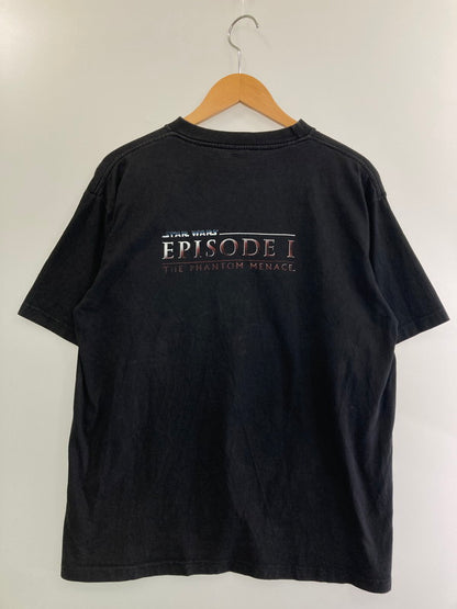 【中古品】【メンズ】 STAR WARS スターウォーズ 1999 EPISODE 1 90'S BOOTLEG TEE 1999年 エピソード1 90年代 ブートレッグTシャツ トップス 半袖 146-240829-ma-14-min サイズ：サイズ不明 カラー：黒 万代Net店