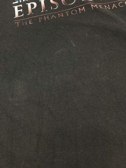 【中古品】【メンズ】 STAR WARS スターウォーズ 1999 EPISODE 1 90'S BOOTLEG TEE 1999年 エピソード1 90年代 ブートレッグTシャツ トップス 半袖 146-240829-ma-14-min サイズ：サイズ不明 カラー：黒 万代Net店