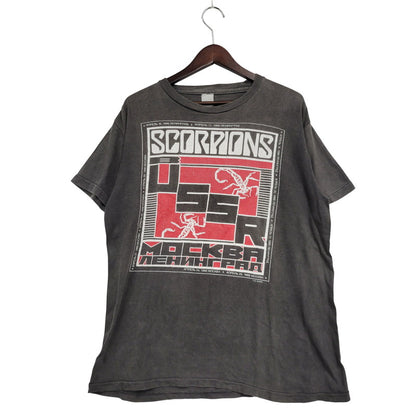 【現状渡し品】【メンズ】 SCORPIONS c1988 MOCKBA T-SHIRT スコーピオンズ モスクワ Tシャツ 半袖 トップス 146-250921-as-15-izu カラー：グレー 万代Net店