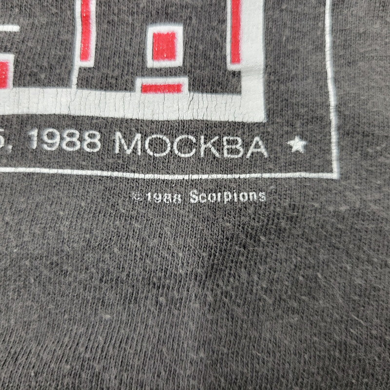 【現状渡し品】【メンズ】 SCORPIONS c1988 MOCKBA T-SHIRT スコーピオンズ モスクワ Tシャツ 半袖 トップス 146-250921-as-15-izu カラー：グレー 万代Net店