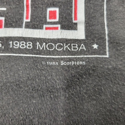 【現状渡し品】【メンズ】 SCORPIONS c1988 MOCKBA T-SHIRT スコーピオンズ モスクワ Tシャツ 半袖 トップス 146-250921-as-15-izu カラー：グレー 万代Net店