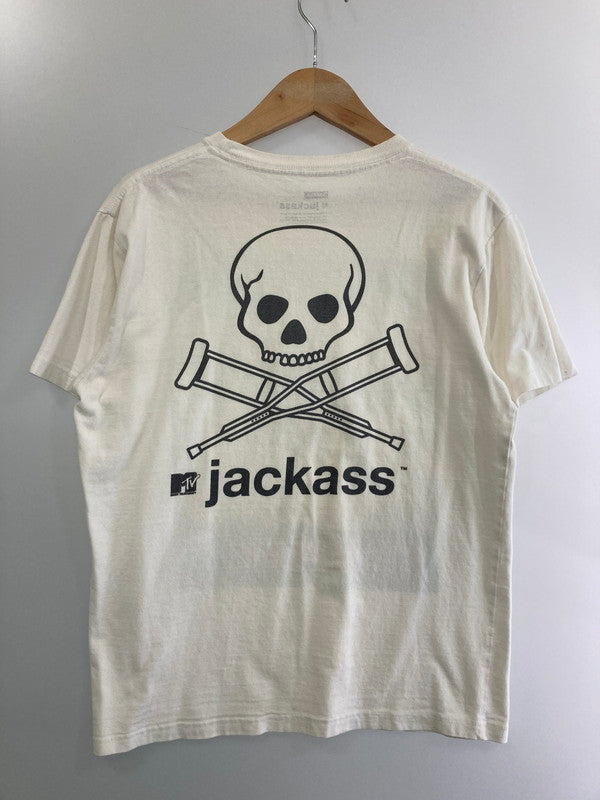 【中古品】【メンズ】  JACKASS NUMBER TWO PRINT S S TEE 146-240828-mo-11-min サイズ：S カラー：ホワイト 万代Net店