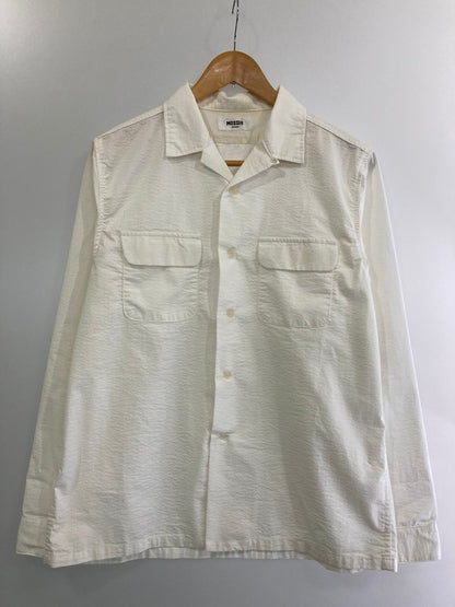 【中古品】【メンズ】  MOSSIR MOST004 PETRERI OPEN COLLAR SHIRT 145-240828-mo-10-min サイズ：36 カラー：ホワイト 万代Net店